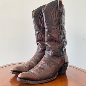 Vintage Texas Imperial M90 Leather Cowboy Boot | US 8